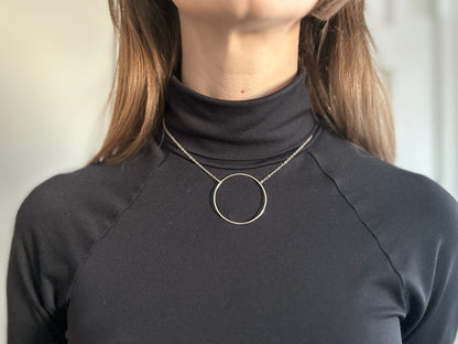 Large Karma Circle Necklace