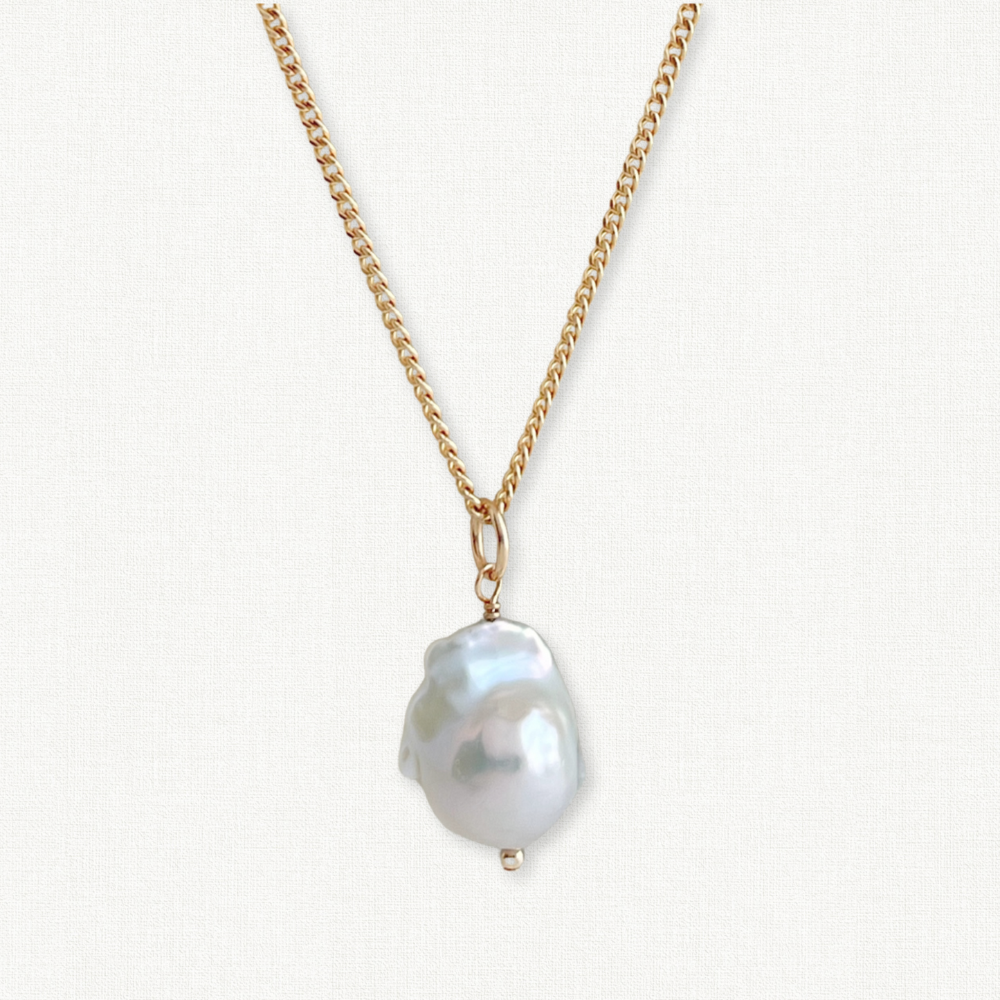 Raja Large Baroque Pearl Necklace