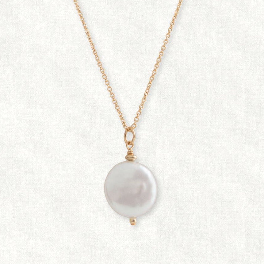Coin Pearl Pendant