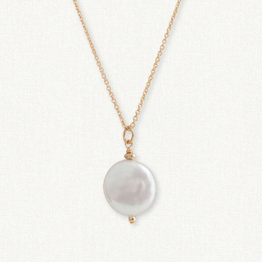 Coin Pearl Pendant