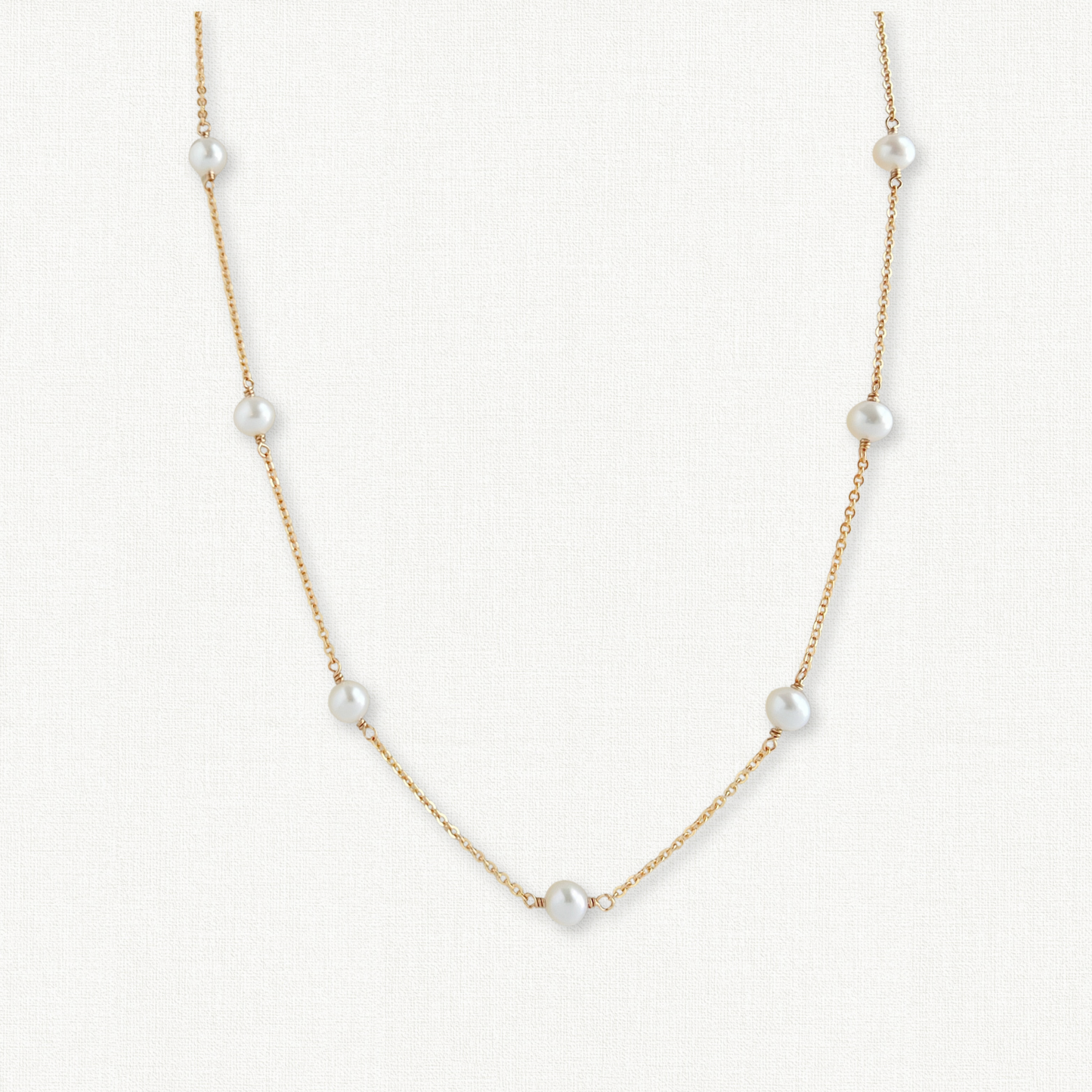 Lucia Freshwater Pearl Station Necklace