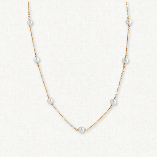 Lucia Freshwater Pearl Station Necklace