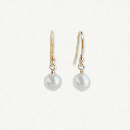 Lucia Drop Pearl Earrings