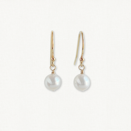 Lucia Drop Pearl Earrings