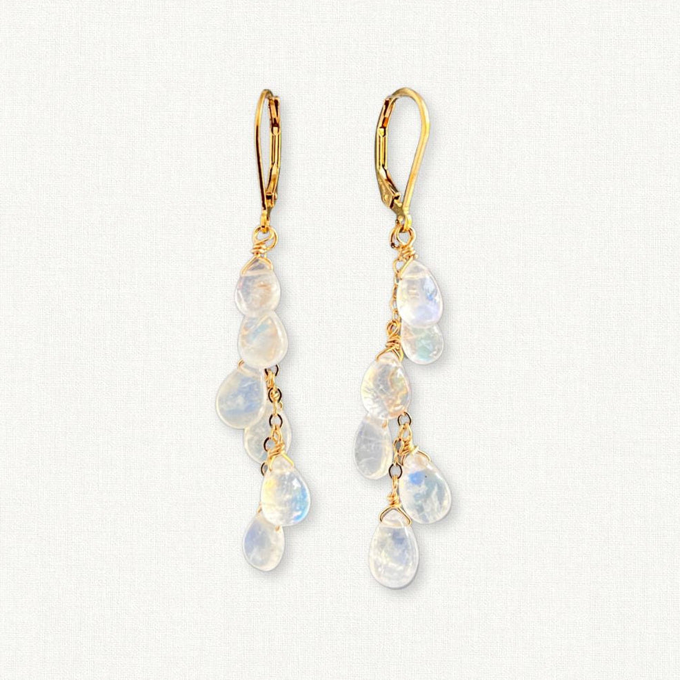 Moonstone Dangle Earrings