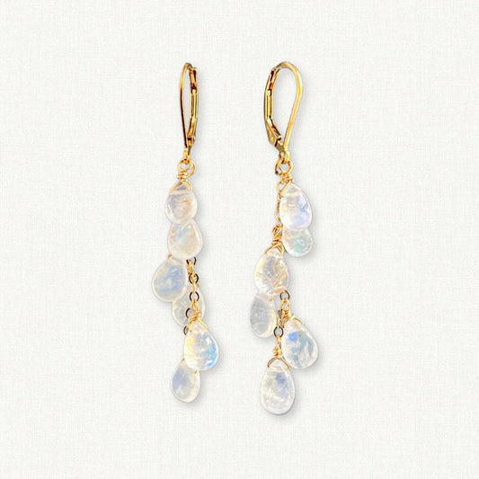 Moonstone Dangle Earrings
