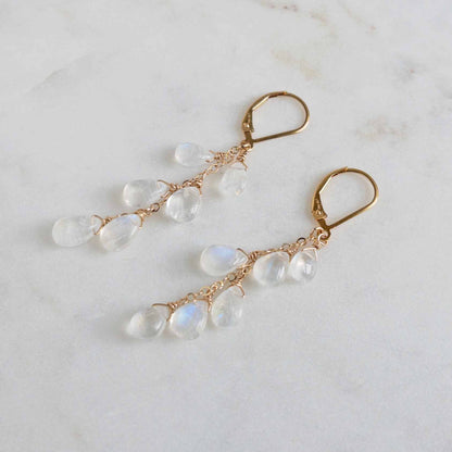 Moonstone Dangle Earrings