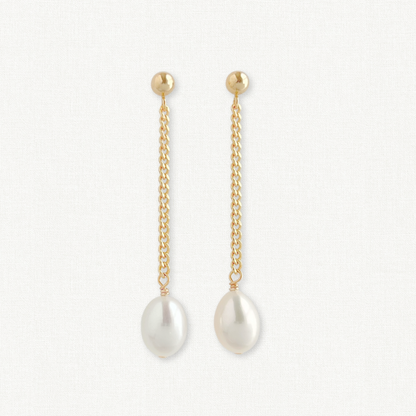 Nicola Pearl Earrings Dangle