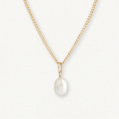 Nicola Drop Pearl Necklace