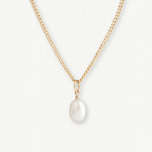 Nicola Drop Pearl Necklace