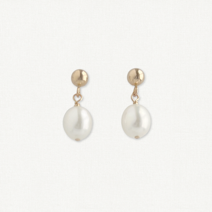 Nicola Stud Freshwater Pearl Earrings