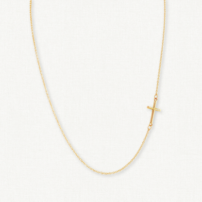 Essentials Side Cross Necklace