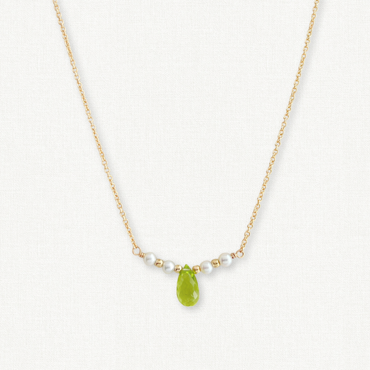 Dainty Peridot Necklace