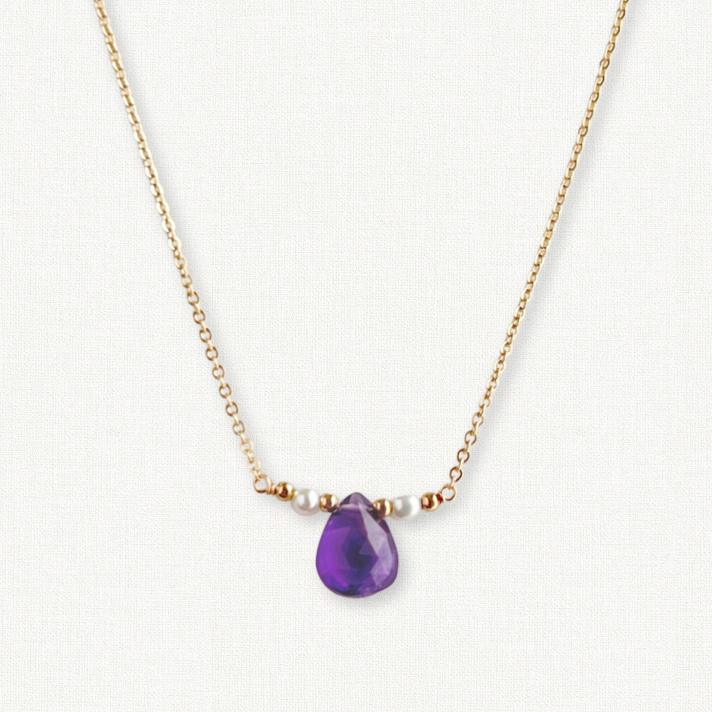 Amethyst and Pearl Necklace