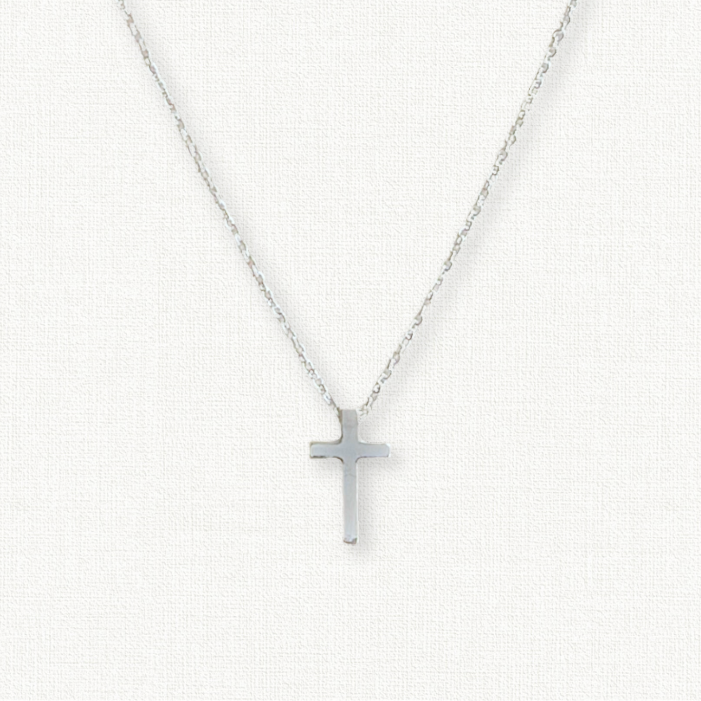Sterling Silver Tiny Cross Necklace