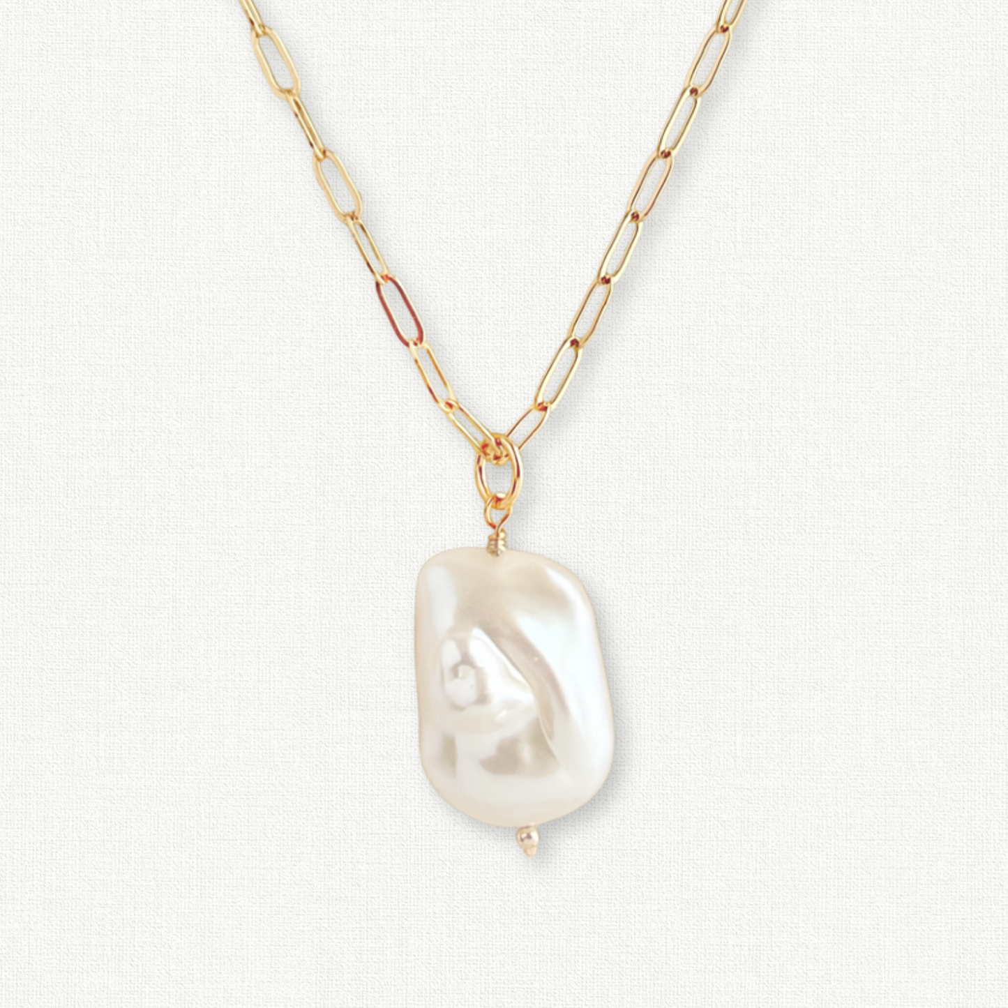 Raja Large Baroque Pearl Necklace