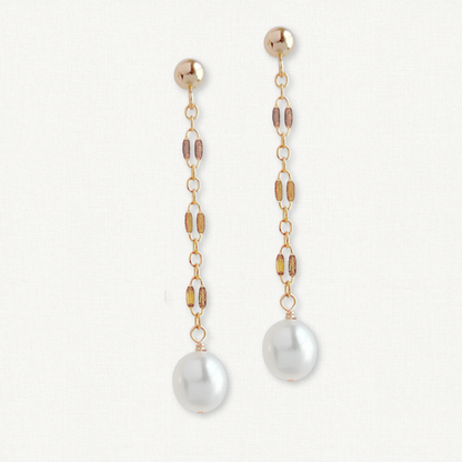 Isabella Pearl Dangle Earrings