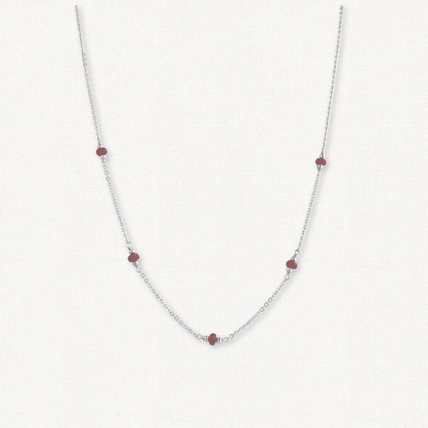 Ruby Station Necklace