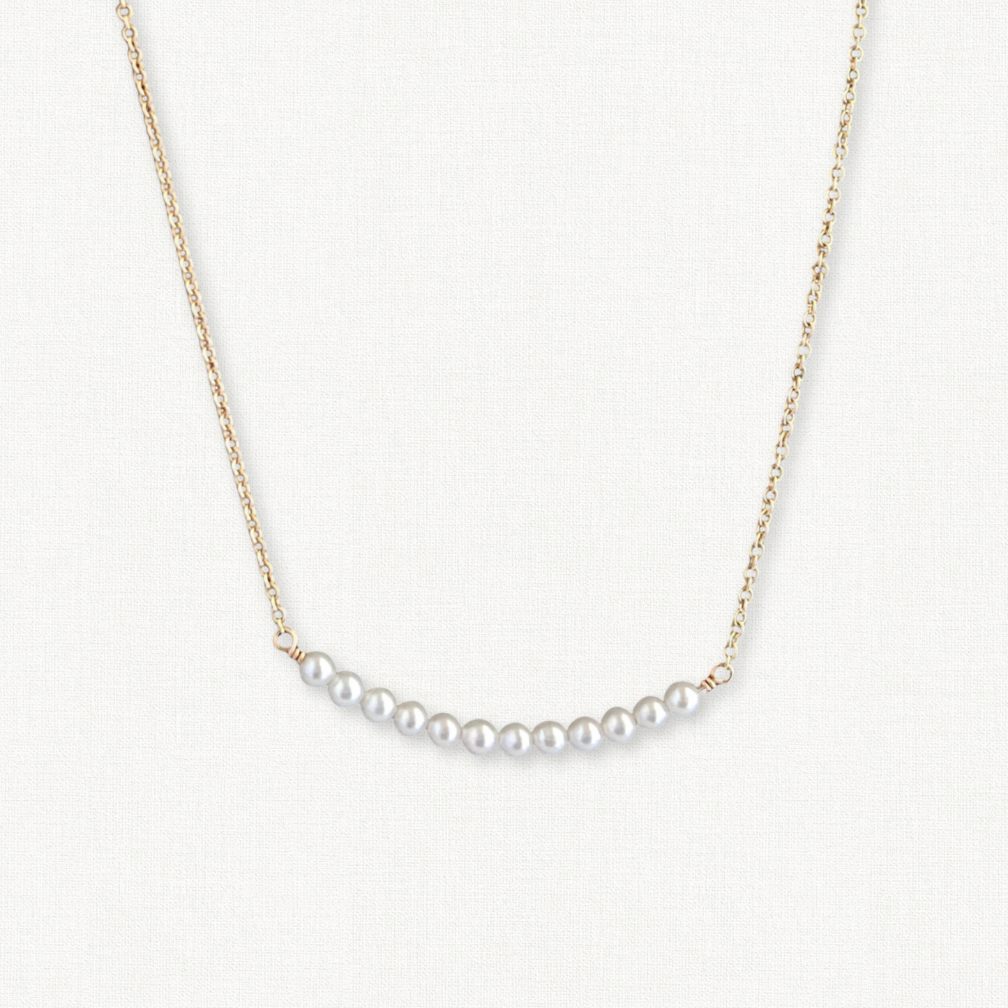 Gigi Dainty Bridal Pearl Necklace