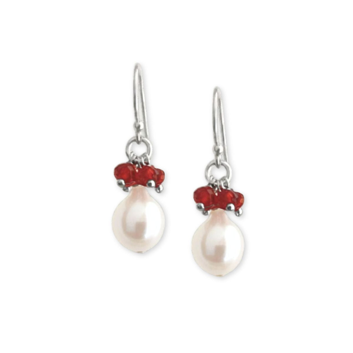 Baroque Pearl Gemstone Drop Earrings