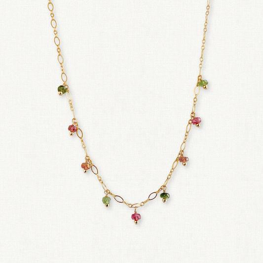 Watermelon Tourmaline Necklace