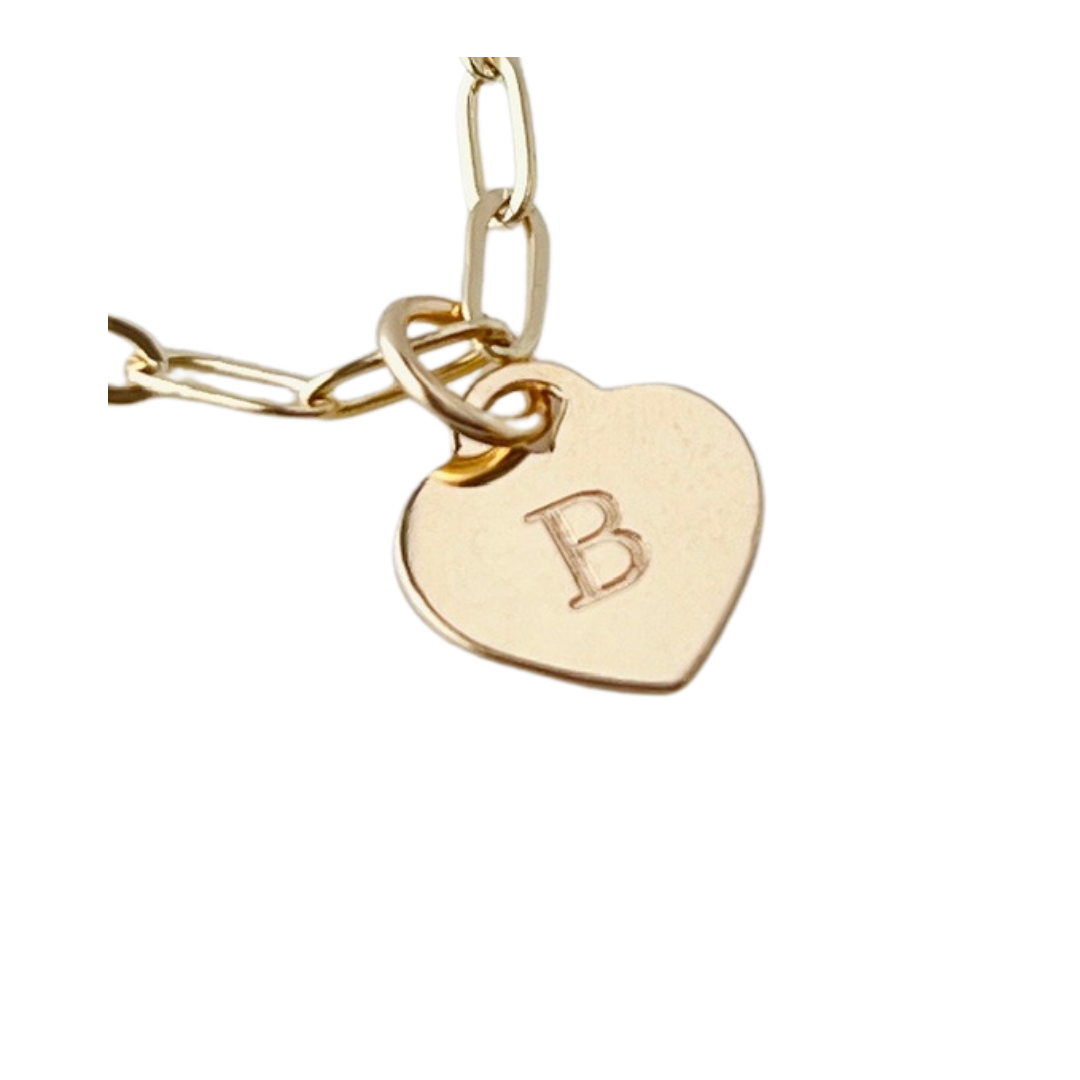 14k gold filled Initial Charm
