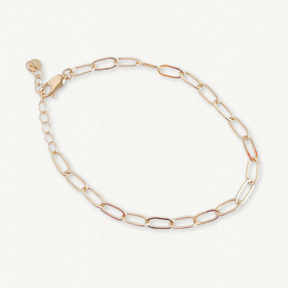 Essentials Gold Paperclip Chain Bracelet