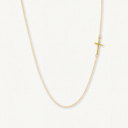 Essentials Side Cross Necklace