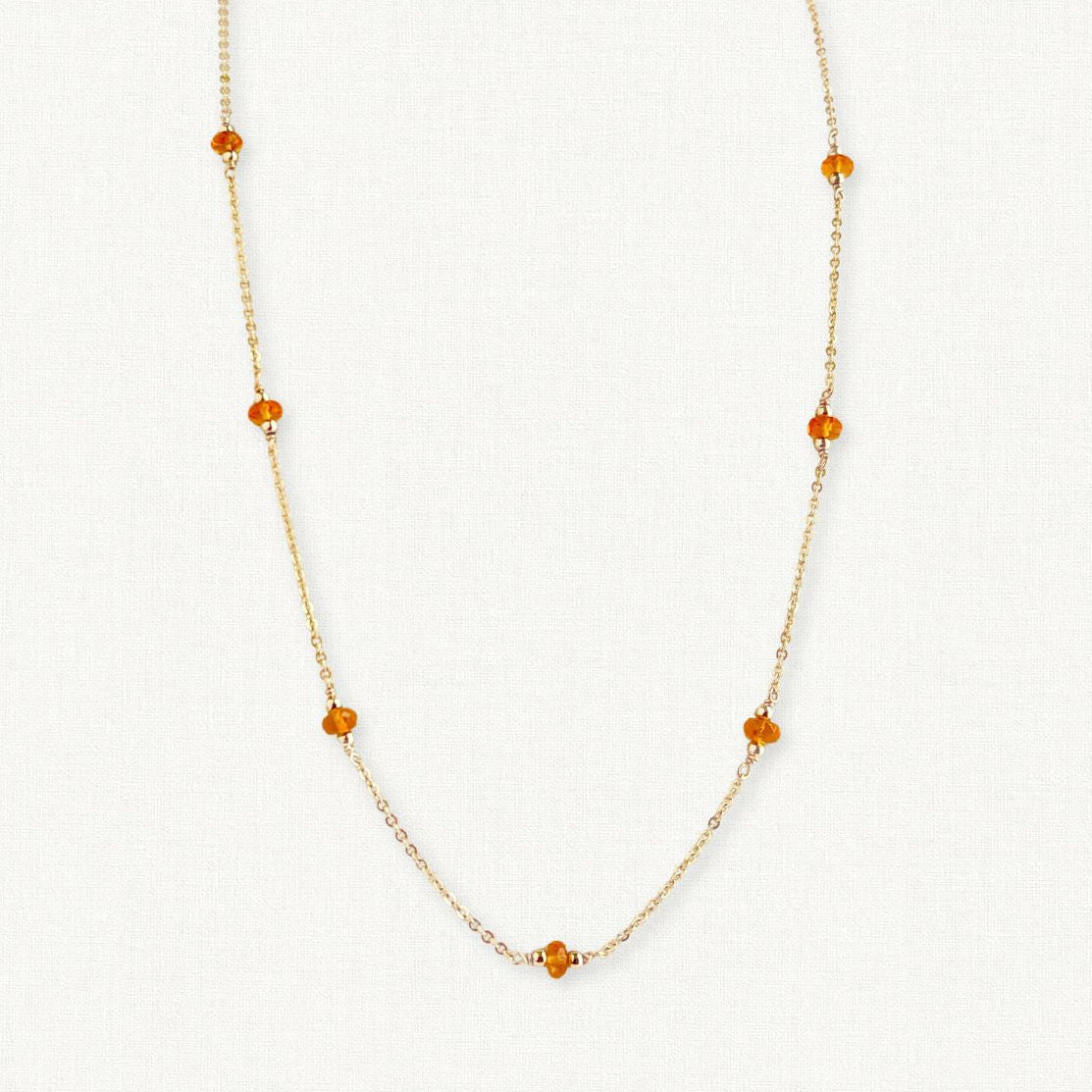 Mexican Fire Opal Necklace