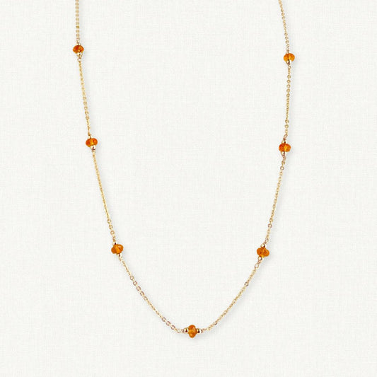 Mexican Fire Opal Necklace