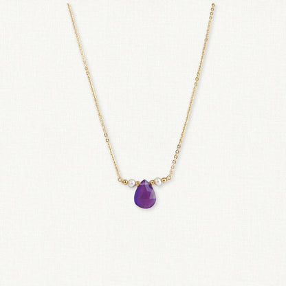 Amethyst and Pearl Necklace