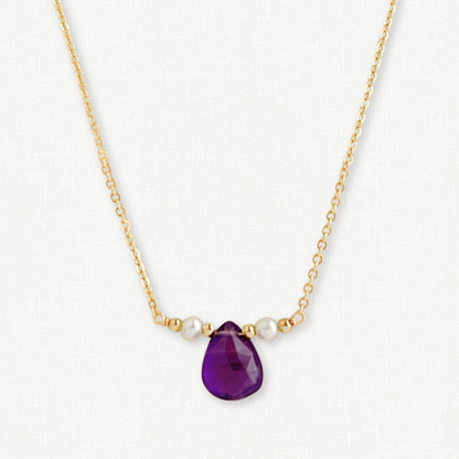Amethyst and Pearl Necklace