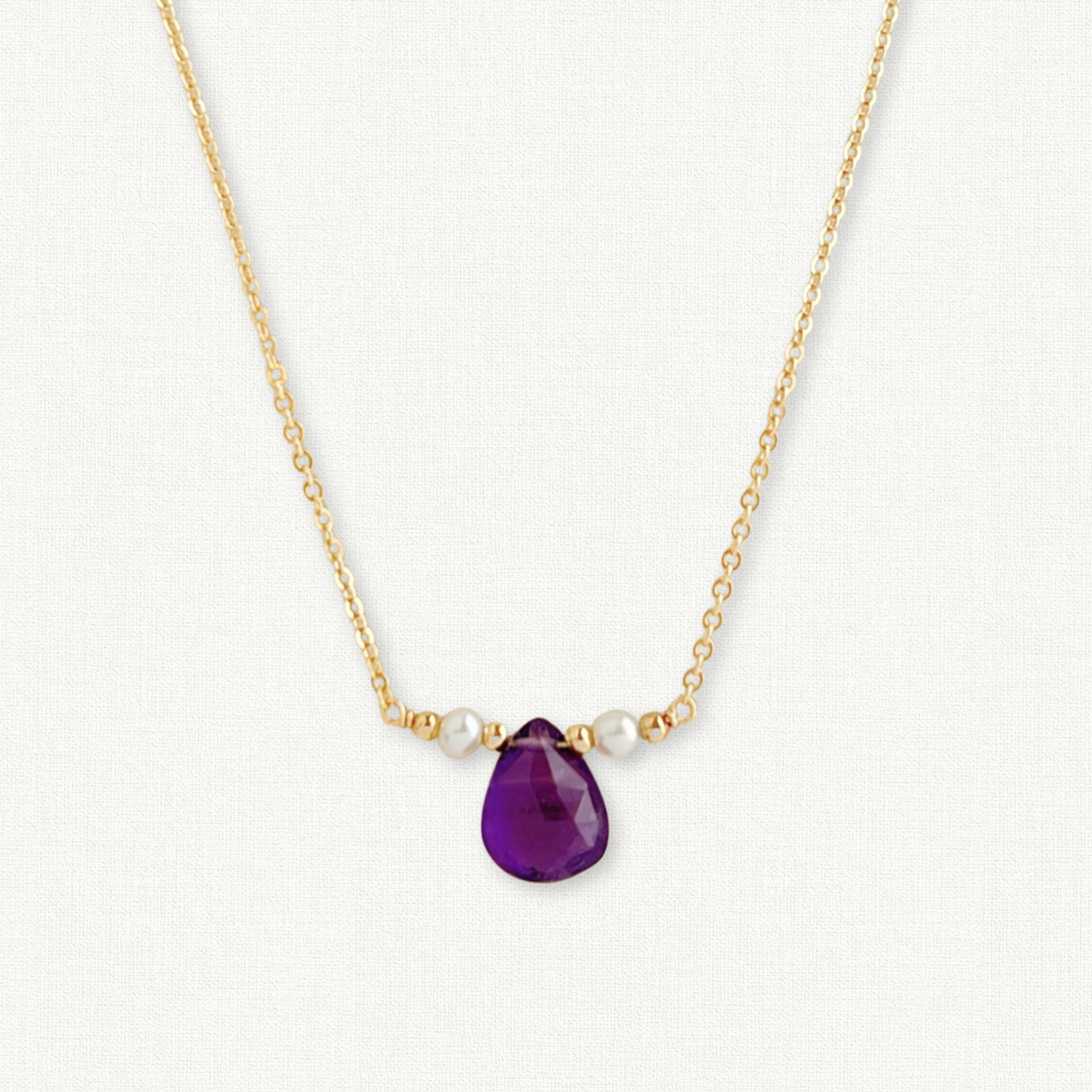 Amethyst and Pearl Necklace
