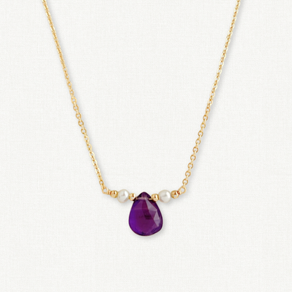 Amethyst and Pearl Necklace