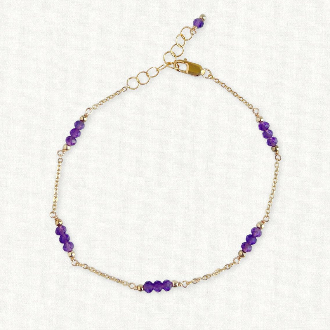 Amethyst Bracelet  February Birthstone