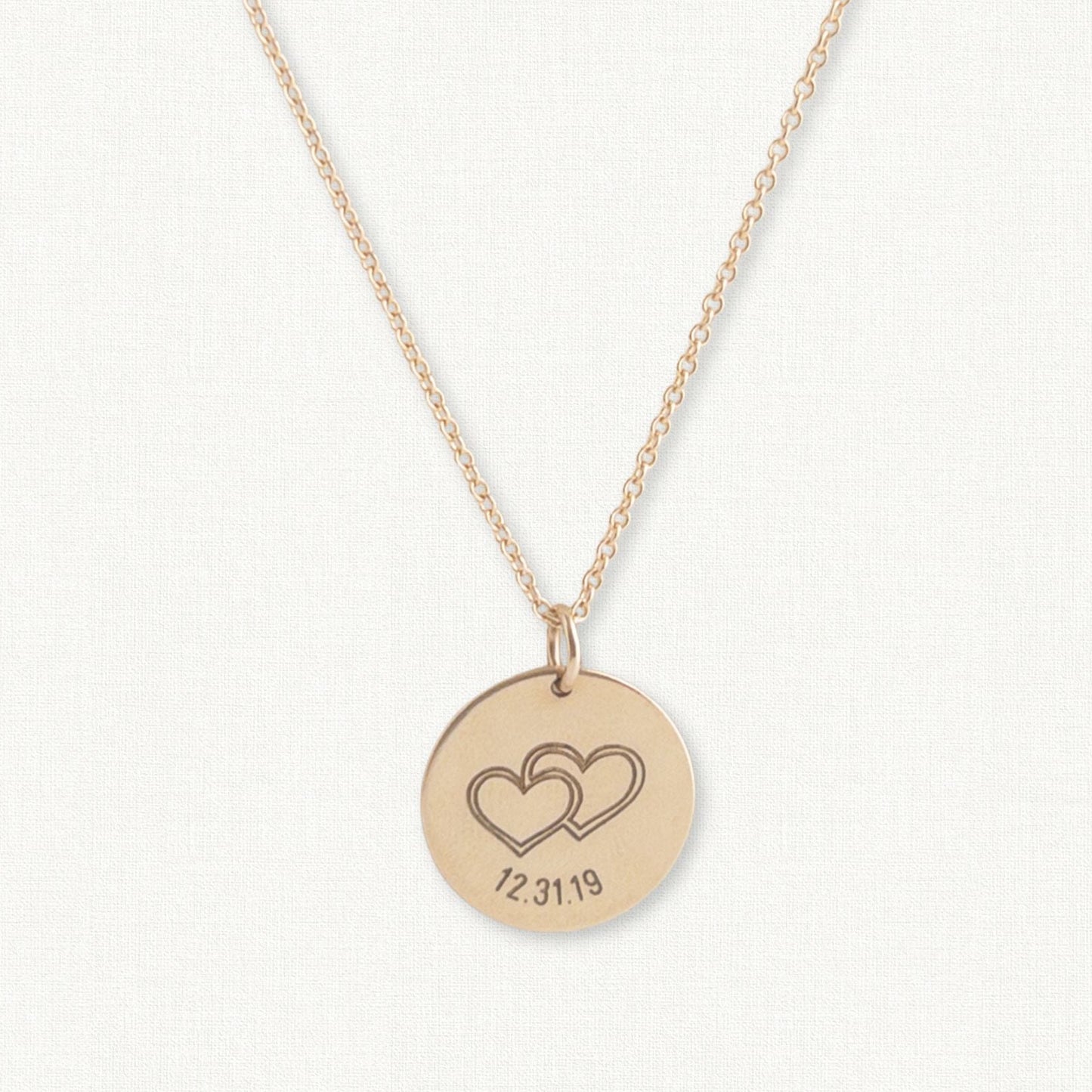 Double Heart Anniversary Necklace