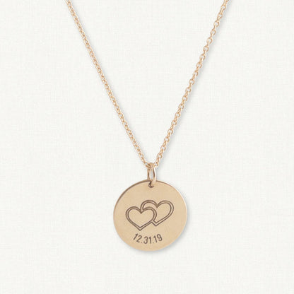 Double Heart Anniversary Necklace