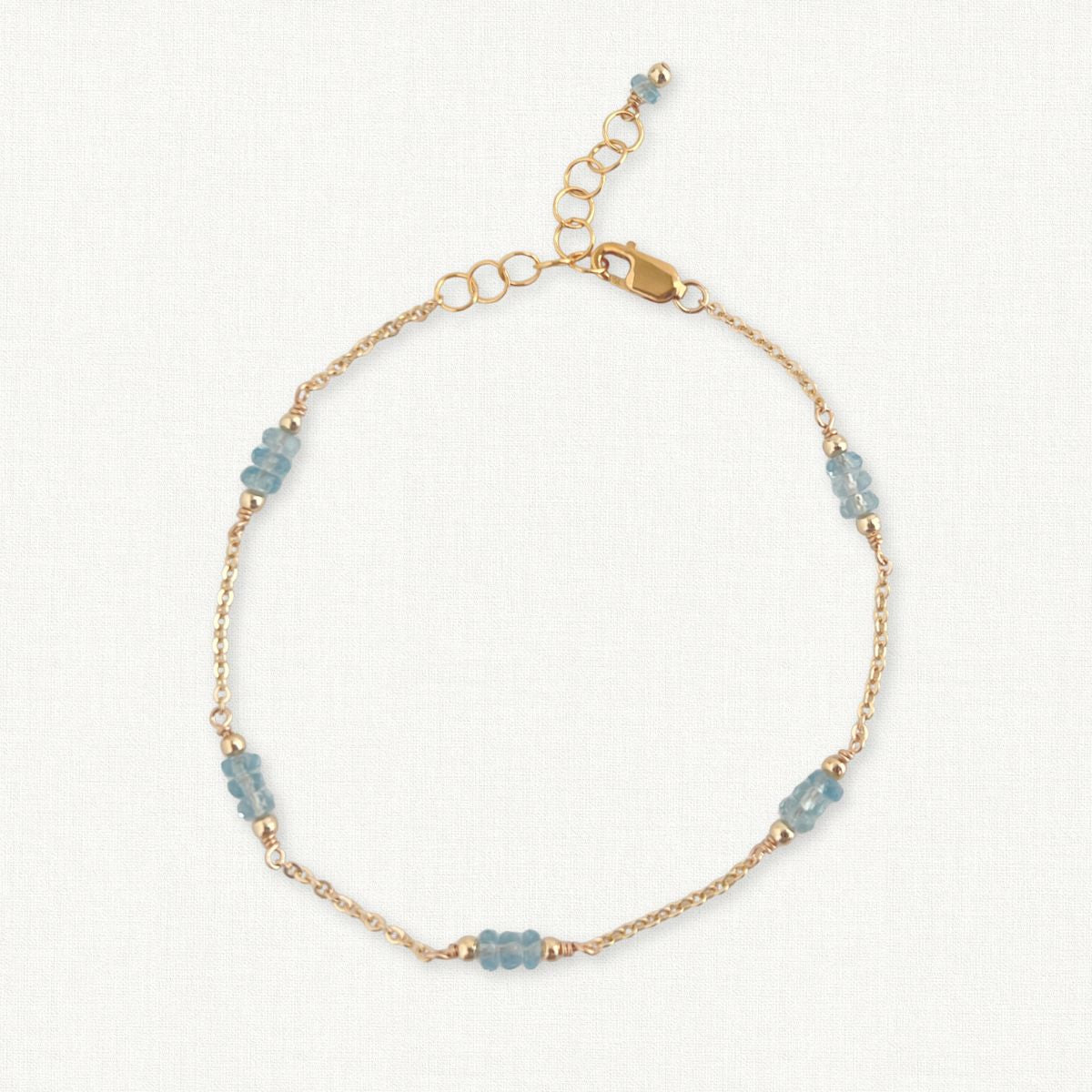 Aquamarine Bracelet | March Birthstone