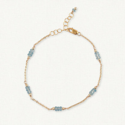 Aquamarine Bracelet | March Birthstone