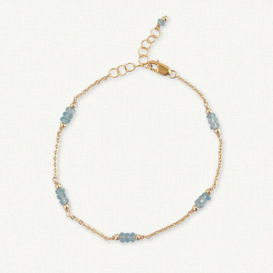 Aquamarine Bracelet | March Birthstone