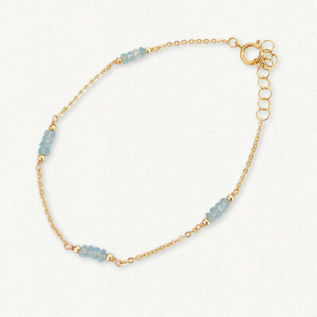 Aquamarine Bracelet | March Birthstone
