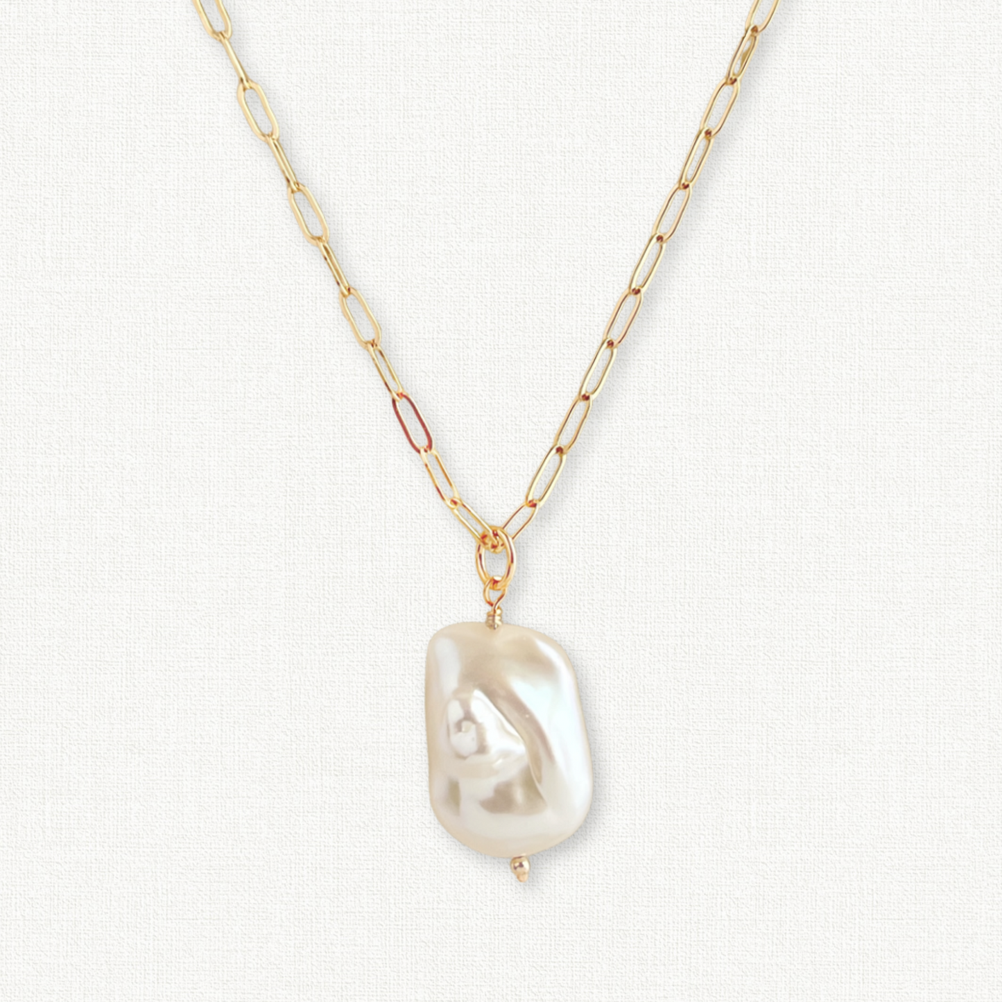 Raja Large Baroque Pearl Necklace