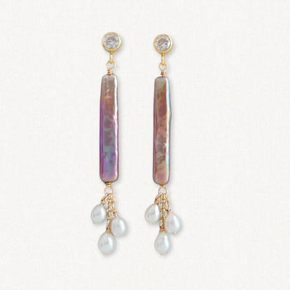 Vivara Long Pearl Earrings