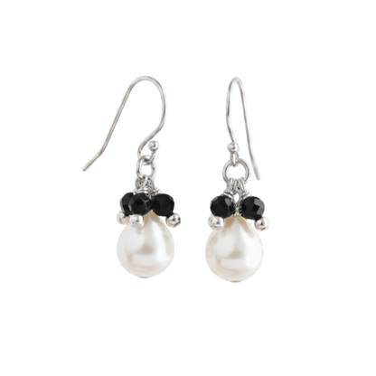 Baroque Pearl Gemstone Drop Earrings