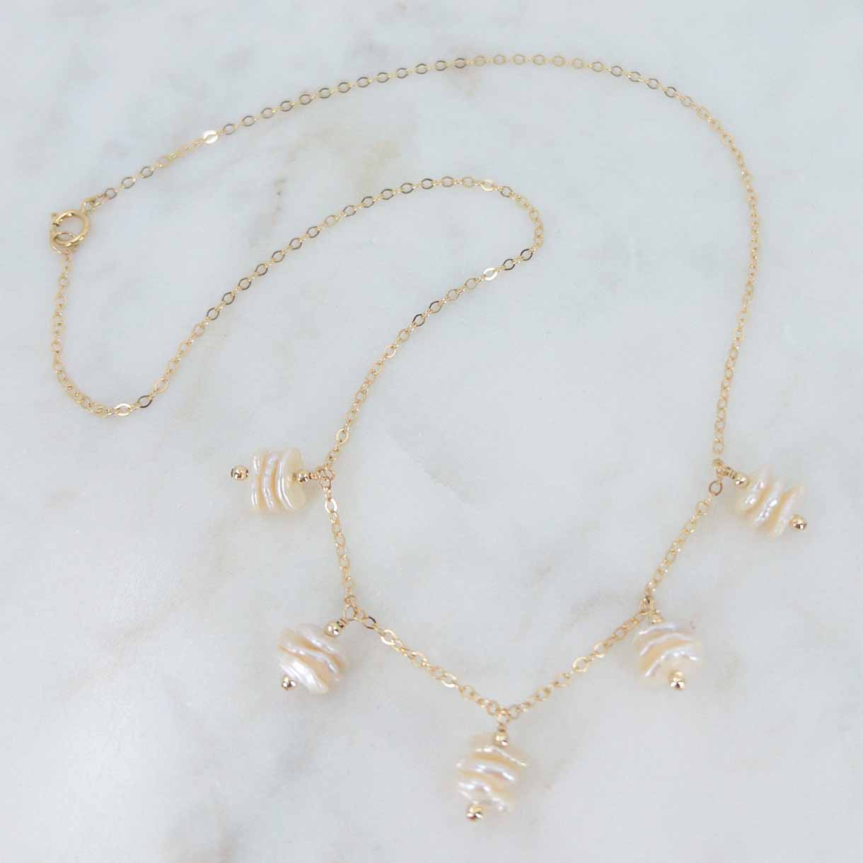 Keshi Pearl Necklace