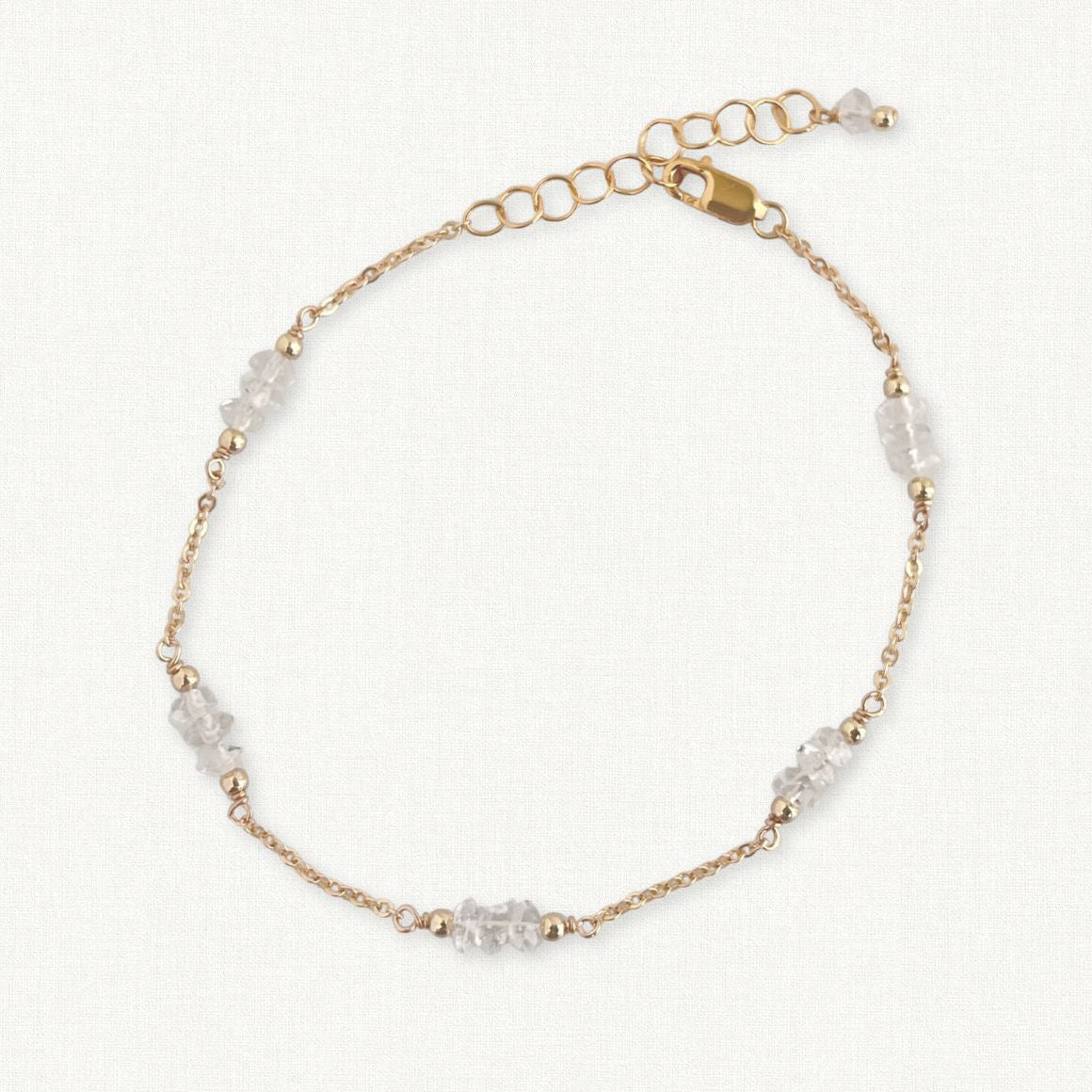 White Topaz Bracelet | April Birthstone