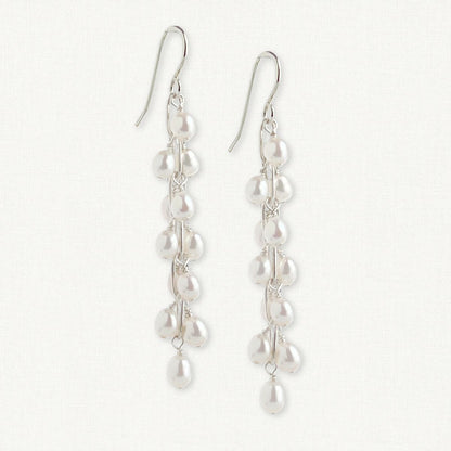 Rosa Pearl Cascade Earrings | Pearl Grape Earrings