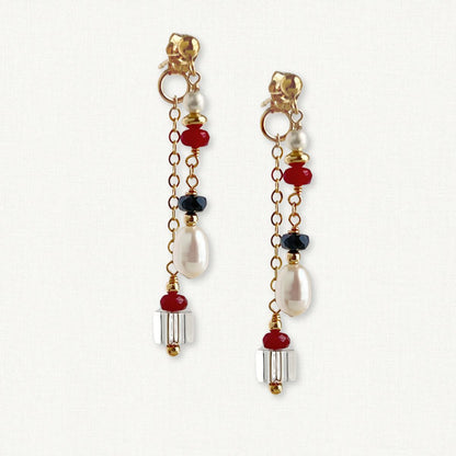 Heritage Earrings | Front back Dangle Earrings