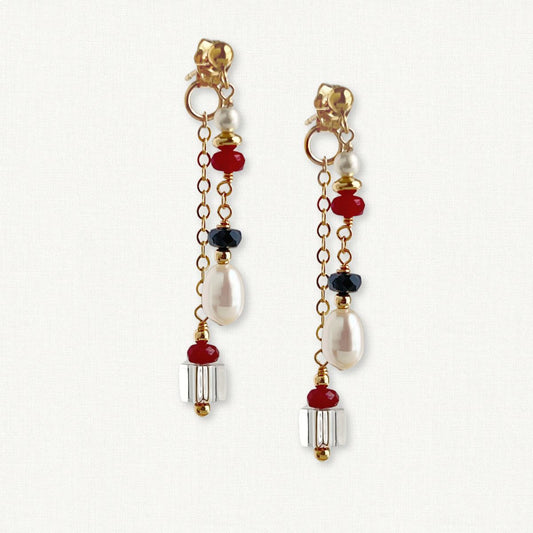 Heritage Earrings | Front back Dangle Earrings