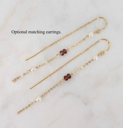 matching threader earrings